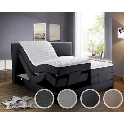 Winkle »Aragon« Boxspringbett Bettkasten / 160x200 cm / H2/H2 / Stoff Anthrazit 9549 Image