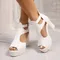 Women's Shoes 2025 New Peep Toe Women's Sandals Fashion Cover Heel Zip Office and Career Summer Plus