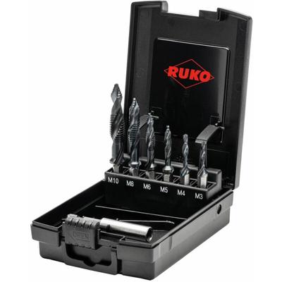 RUKO ULTIMATECUT Kombi-Maschinengewindebohrer-Bit Satz HSS RUnaTEC - 7 tlg. - 270620PRO Image