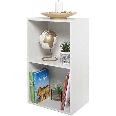 Iris Ohyama - Möbel, 2 Regalböden zur Aufbewahrung im Büro, Bibliothek, Stabil, Großes Image