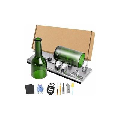 LaBlanc – verstellbares Glasflaschenschneider-Set, DIY-Werkzeug, Edelstahl-Schneidemaschinen-Set Image