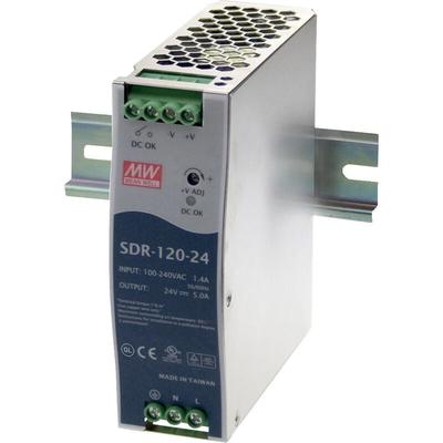 SDR-120-24 Hutschienen-Netzteil (DIN-Rail) 24 v/dc 5 a 120 w Anzahl Ausgänge:1 x Inhalt - Mean Well
