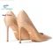 high-quality Sheepskin High Heels Party Office Fashion Pointed Shallow Women Shoes 6 8 10CM Stiletto