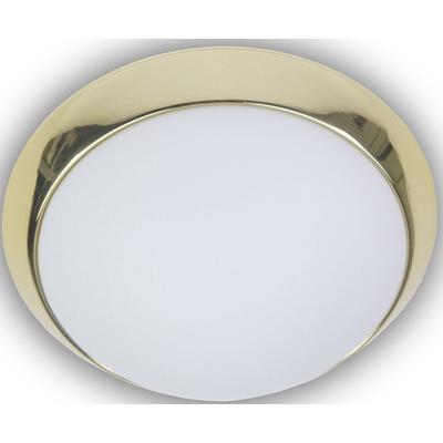 NIERMANN Deckenleuchte "Opal matt, Dekorring Messing poliert", messing poliert, Ø 50cm, Lampen Image