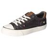 Sneaker MUSTANG SHOES, Damen, Gr. 39, grau (anthrazit), Textil, Lederimitat, sportlich, Schuhe, Freizeitschuh, Halbschuh, Schnürschuh, mit Gummikappe