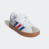 Sneaker ADIDAS SPORTSWEAR "VL COURT 3.0 KIDS", Gr. 35, cloud weiß, royal blau, better scarlet, Synthetik, Leder, sportlich, Schuhe, inspiriert vom Design des adidas samba