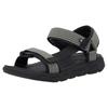 Sandale RIEKER SPORT "Orlando", Herren, Gr. 47, grün (oliv, schwarz), Textil, Lederimitat, sportlich, Schuhe, Outdoorsandale, Sommerschuh, Maschinenwäsche, mit weichem Fußbett