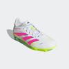 Fußballschuh ADIDAS PERFORMANCE "PREDATOR LEAGUE KIDS FG/MG", Gr. 33, cloud weiß, lucid pink, lucid lemon, Synthetik, sportlich, Schuhe