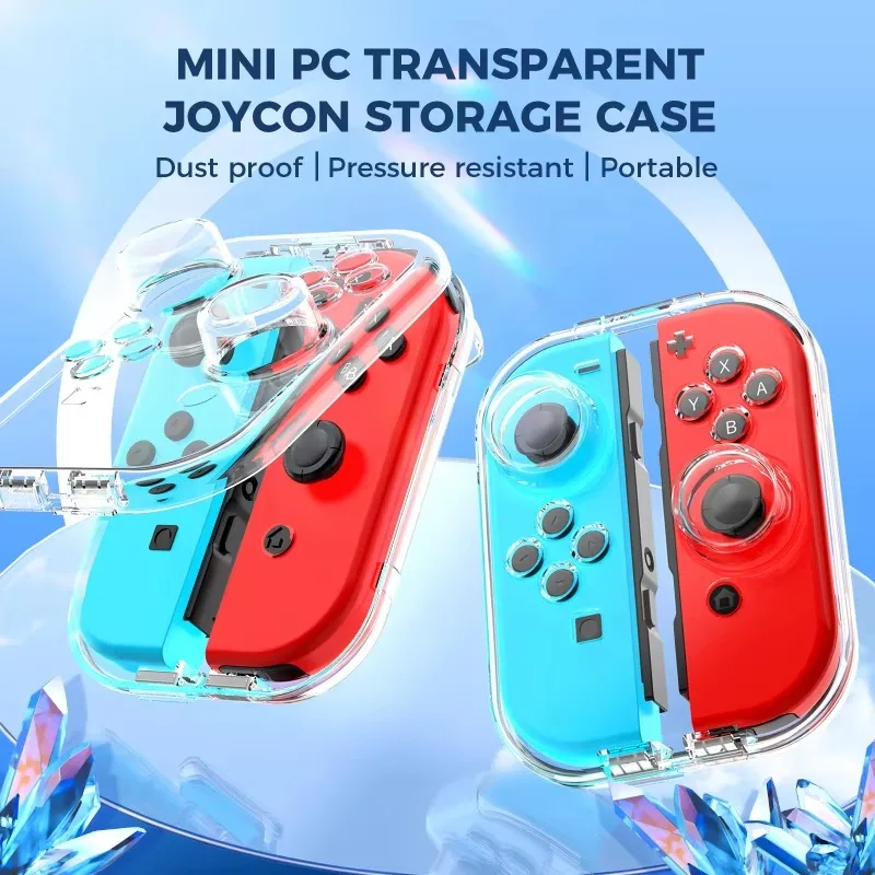Mini-Version PC Transparente Aufbewahrungsbox für Nintendo Switch Joy-Con Hülle No-Wristband Version Geschenke Geschenk Joycon Aufbewahrungsbox 2025 Image