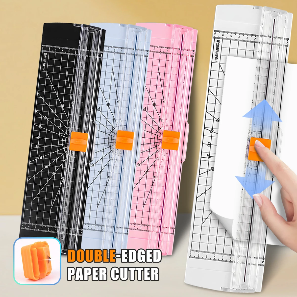 Bidirektionaler Mini-Papierschneider im A4-Format (12 Zoll) für Studenten, Bastelarbeiten, Gutscheine, Kraftpapier und Fotos Image