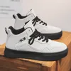 Komfort Plattform Schuhe männlich Herbst Winter High-Top-Mode Turnschuhe Männer Casual Sportschuhe Marke grau Skateboard-Schuhe