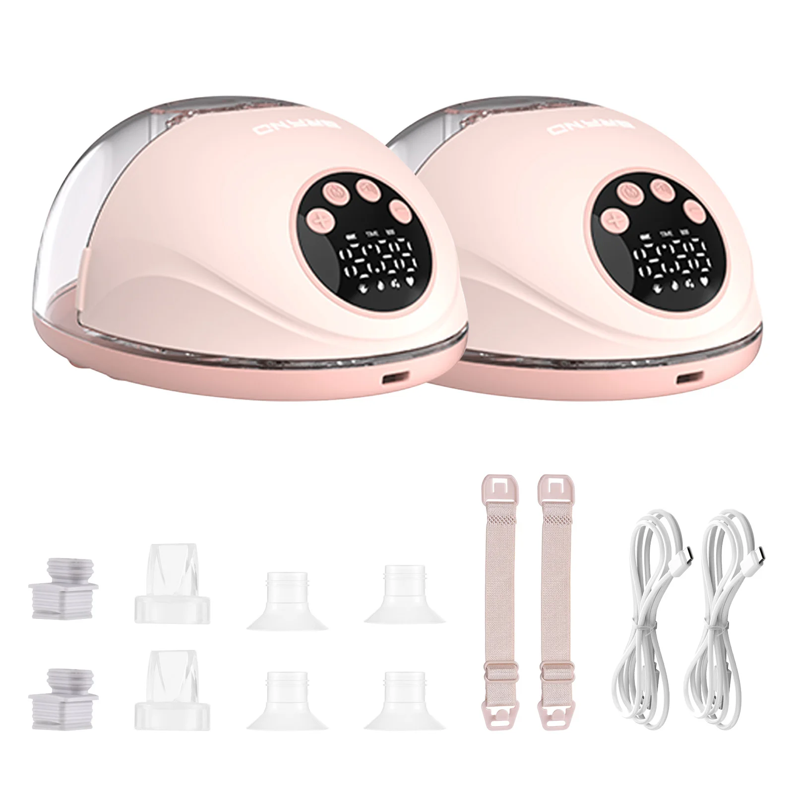 Freihändige Milchpumpe, 4 Modi, 12 Stufen, automatischer Anschlag, tragbare Milchpumpe, BPA-frei, sicher, doppelt abgedichtete elektrische Akku-Milchpumpe Image