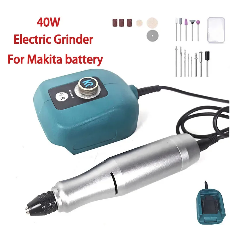 40W Elektrische Schleifmaschine Mini Elektrische Schleifmaschine 18000r/min Hause DIY Für 18V-21V Makita Lithium-Batterie umgekehrte Stufen Geschwindigkeit Einstellen Image