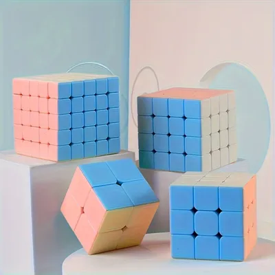 Geschwindigkeit Magic Cube Macaron Serie 2x2 3x3 4x4 5x5, Pyramide, Cubo, glatt rotierender Puzzle Image