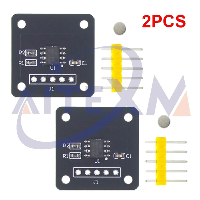 AITEXM 2PCS MT6701 Magnetisches Encodermodul PWM/i2c Bürstenloser Motor Encoder Ersetzt AS5600 Modul Image