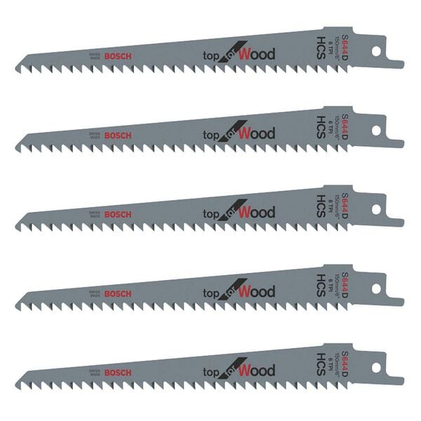 BOSCH Säbelsägeblätter »S 644 D Top for Wood« 5 Stück Image