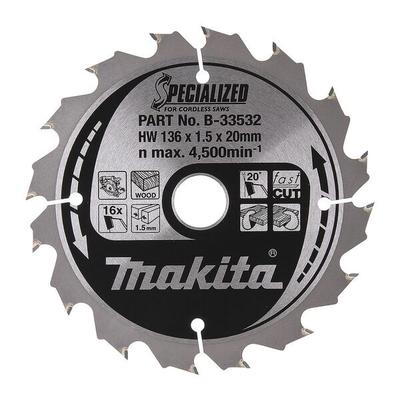 makita Kreissägeblatt »B-33532 SPECIALIZED« 136,0 mm 16 Zähne braun Image