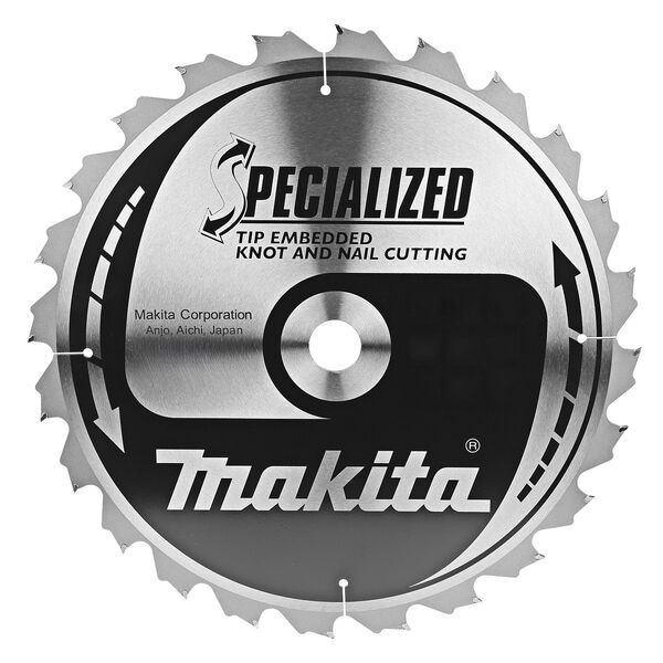 makita Kreissägeblatt »B-42363 SPECIALIZED« 190,0 mm 24 Zähne braun Image