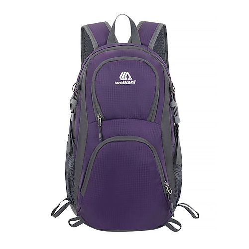 Per uomo Per donna Zaino Zaino scolastico Zaino da viaggio Scuola All'aperto Quotidiano Tinta unica Tessuto Oxford Nylon Grande Capacità Impermeabile Leggero Cerniera azzurro cielo Nero Azzurro cielo