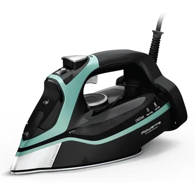Steam Force Stainless Steel Soleplate Steam Iron for Clothes 400 Microsteam Holes 1800 Watts