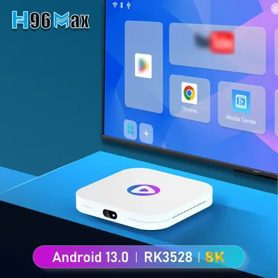H96 MAX M1 RK3528 Quad-Core Android 13.0 Dual WiFi Bluetooth 4.0 8K Resolution Media Player Box