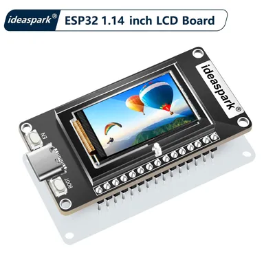 ideaspark® ESP32 Development Board 1.14 in ST7789 135x240 TFT LCD Display,WiFi+BL Module,Type-C