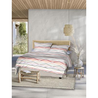 Bettwäsche IRISETTE "Wave 8610", rot, B/L: 135cm x 200cm, , Mako-Satin, B/L: 80cm x 80cm, Mako-Satin, Obermaterial: 100% Baumwolle, Bettwäsche, anschmiegsam und atmungsaktiv, Ganzjahresqualität Image