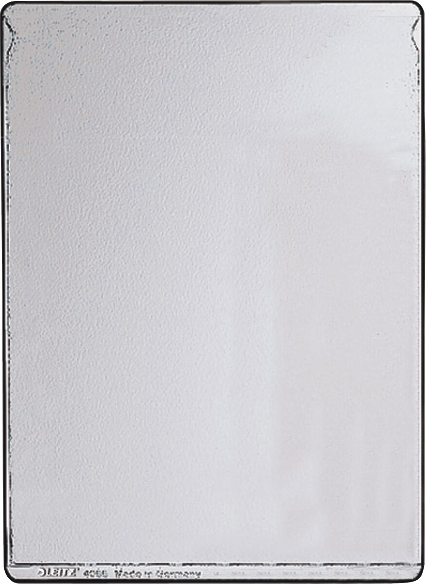 LEITZ Ausweishüllen A5 0,20mm PVC transparent genarbt Packung mit 50 Stück Image
