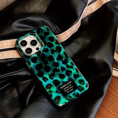 TEMU Retro Gradient Personalized Leopard Print Phone Case For Iphone 13, 14, 15, 16 Pro Max, Full Coverage Soft Shell For Drop Protection. Image