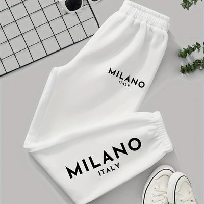 TEMU 2024 Women' Casual Pants Straight Pants Sports Casual Pants Women Image
