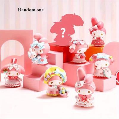 TEMU Ornament Hello Kitty Tea Party Mystery Box Ornament Birthday Gift Gashapon Car Ornament Image