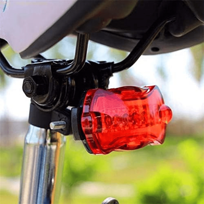 TEMU Bike Red Rear Light For Bicycle, 5 Led Rear Light For Bicycle, Rear Warning Light For Safety Accessories For Mountain Bike Image