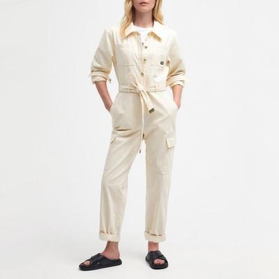 Hamilton Denim Jumpsuit - Natural - Barbour Jumpsuits