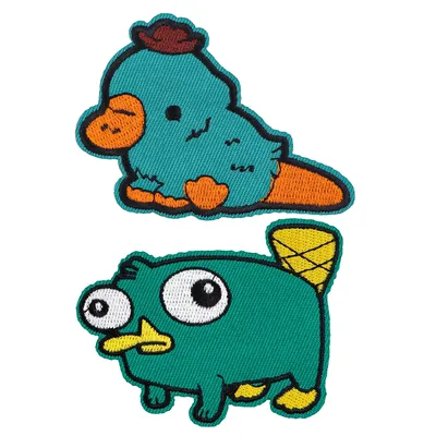 2pcs Cartoon Iron On Patch Clothes Patch For Clothing Funny Duck Embroidered Patch Garment Apparel Accessories Sewing Stickers