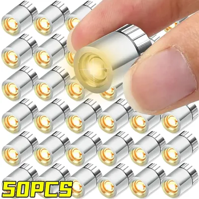 10/50PCS Mini LED Light Small Light Bulb Colorful Lights Battery Powered Lamps for Lantern Handcraft Lightingtiny Luminous Decor