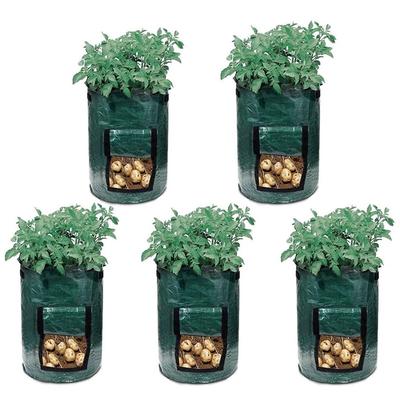 5 Stück Outdoor-Garten-Wachstumsbeutel, Gemüsegarten, Düngereimer, Pflanzenwachstumsbeutel, 10 Image