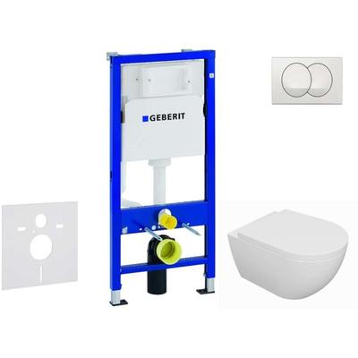 Duofix - Set Vorwandelement, wc Oudee mit Softclose-Sitz und Delta-Betätigungsplatte, weiß Image
