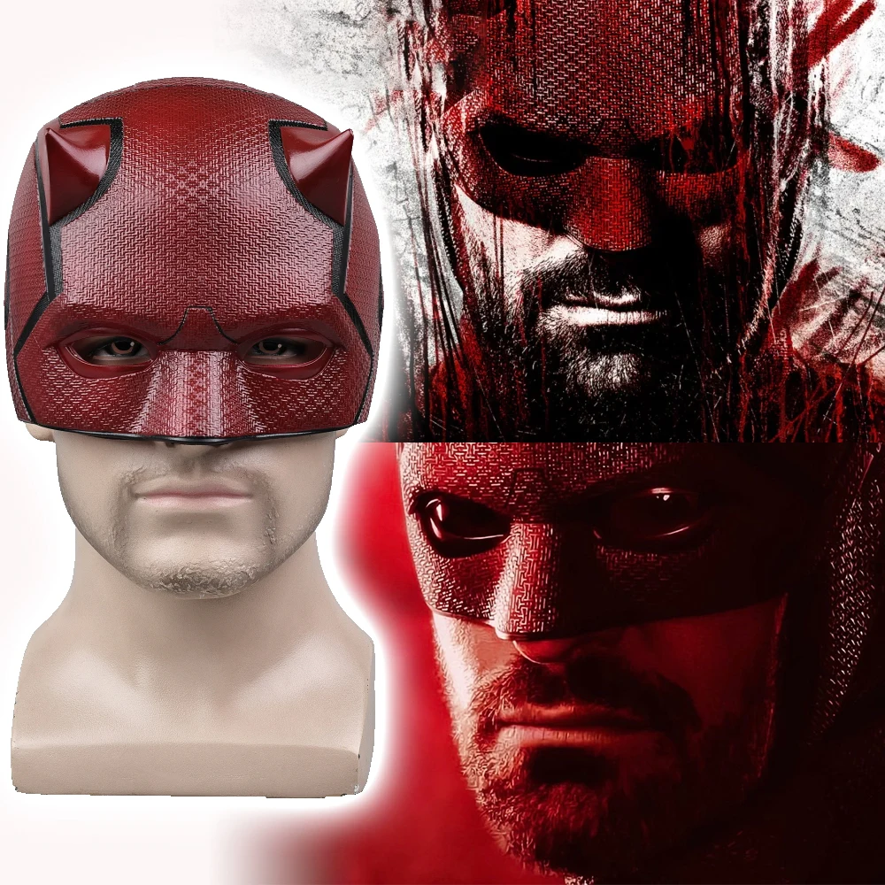 2025 Film Daredevil: Born Again Matt Murdock Maske Cosplay Masken Latex Halloween Party Maskerade Karneval Kostüm für Mann Image