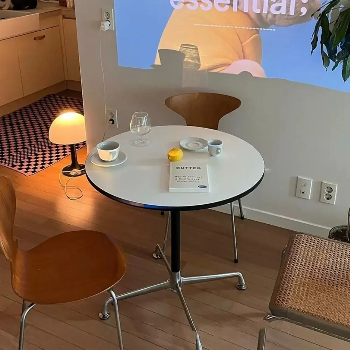 Runder Esstisch für den Außenbereich Onement, klein, weiß, für den Eingangsbereich, Flur, Couchtische, mobile Wohnung, Mesas De Jantar, Küchenmöbel