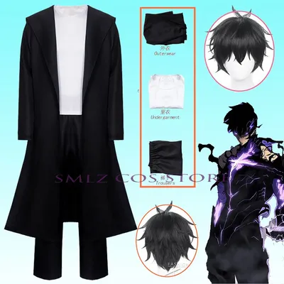 Anime Knight Killer Sung Jin-woo Solo Sung Jinwoo Nivellierung Cosplay Kostüm Perücke Shun Mizushino Image