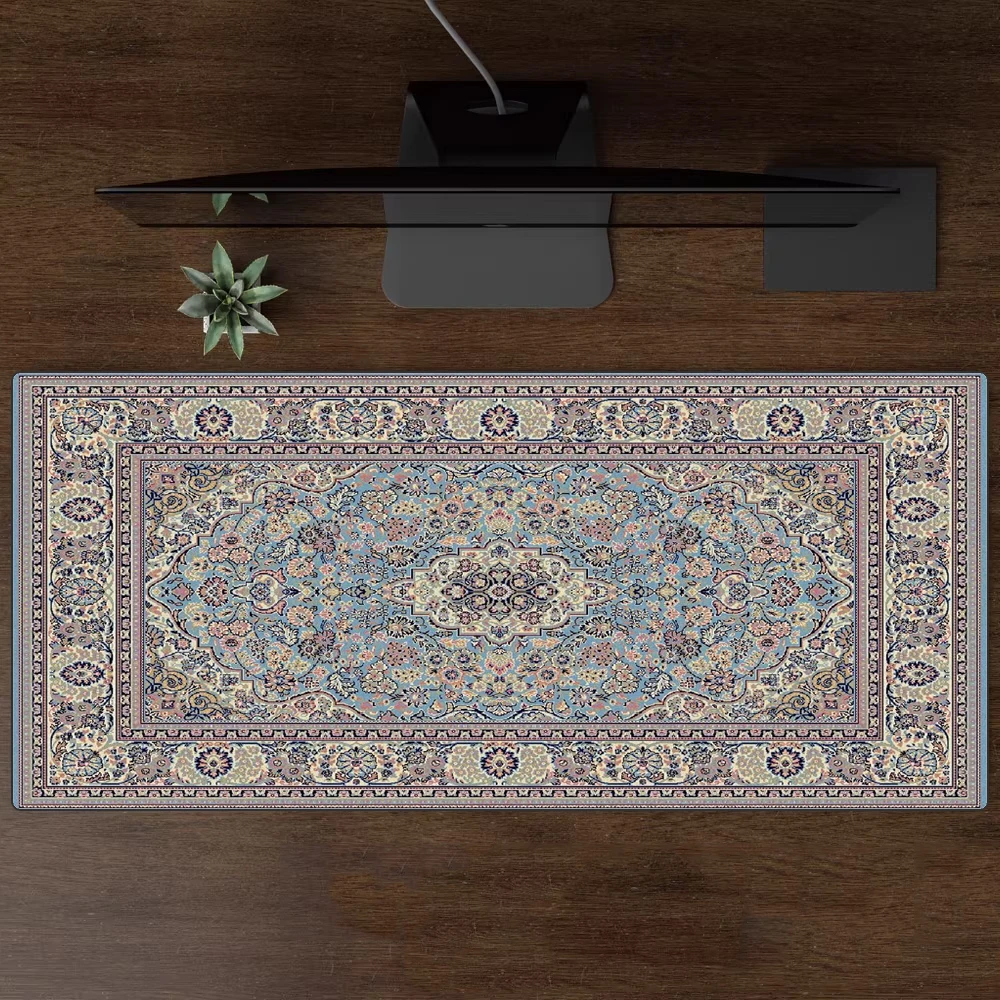 Persisches Mauspad, großer Teppich, persisches Muster, Mauspad, Spieltisch-Zubehör, Computer-Schreibtischunterlage, Schlafzimmer-Bodenmatte, persischer Teppich Image