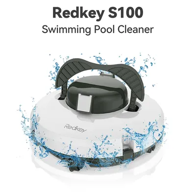 Redkey S100 Roboter-Poolreiniger, kabellos, 28 W, 5200 mAh, 130 Min., 180 μm Filtration, Image