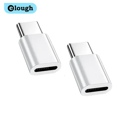 Elough Typ-C-Buchse auf Lightning-Stecker-Adapter, schnelles Aufladen, USB 2.0 Lightning-Buchse auf Image
