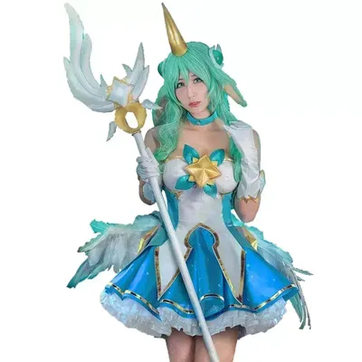 2025Soraka Cosplay Kostüm LOL Star Guardian Halloween Fancy Stage Performance Requisiten Performance Image