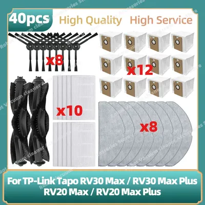 Kompatibel für (TP-Link Tapo RV30 Max Plus / RV20 Max Plus / RV30 Max / RV20 Max) Hauptseitenbürste Image