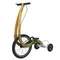 Cyclette pieghevole con mezza bici stand up senza sedile, bici sportiva portatile, 20 pollici
