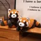 Realistici sdraiati / seduti Panda rosso bambole di peluche giocattoli di peluche realistici