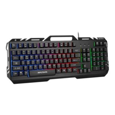 Enhance Infiltrate Kl2 - Keyboard - Gaming - With Phone Holder - Backlit - Usb 2.0 - Qwerty - Black