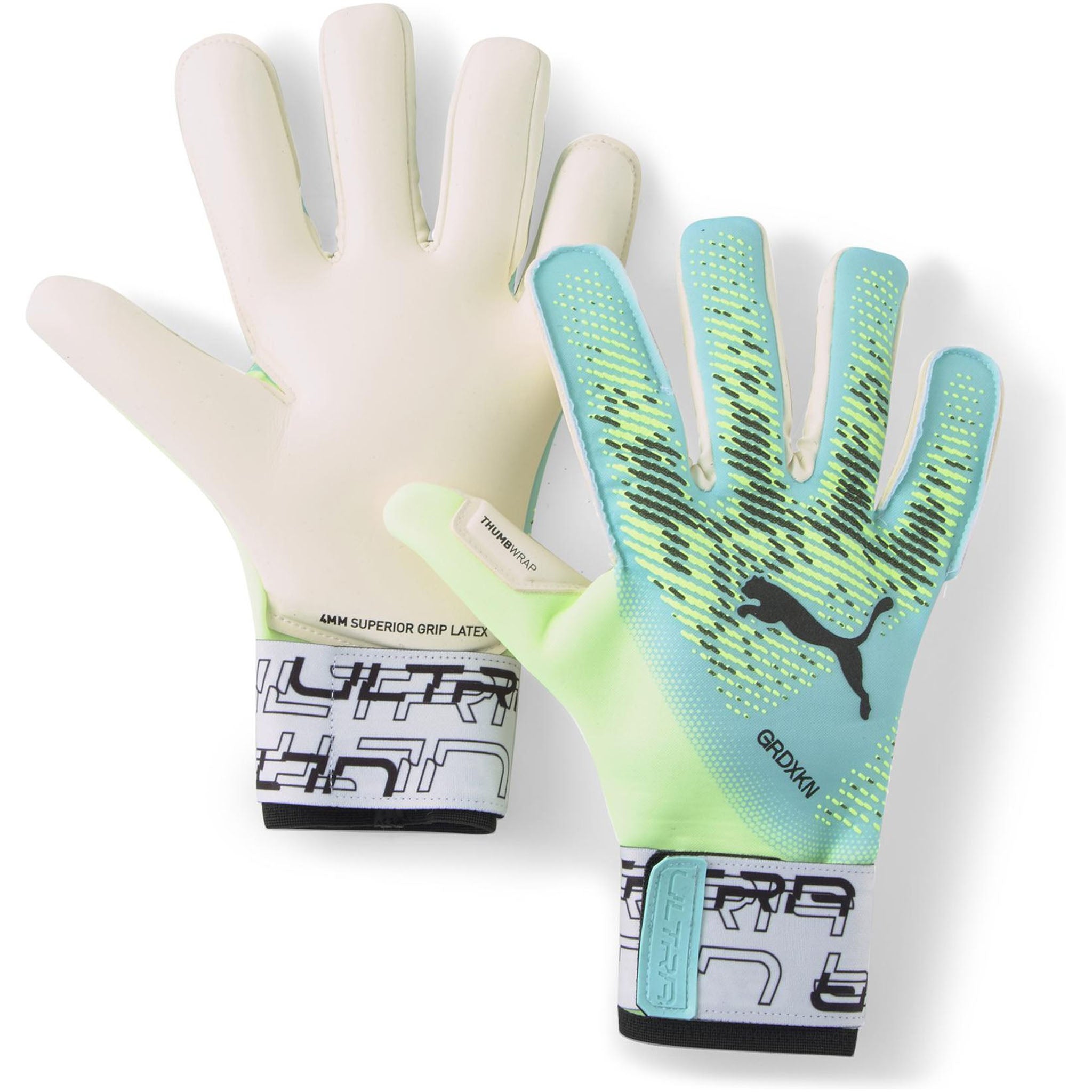 Puma Ultra Grip 1 Hybrid Grüne Torwarthandschuhe für Herren