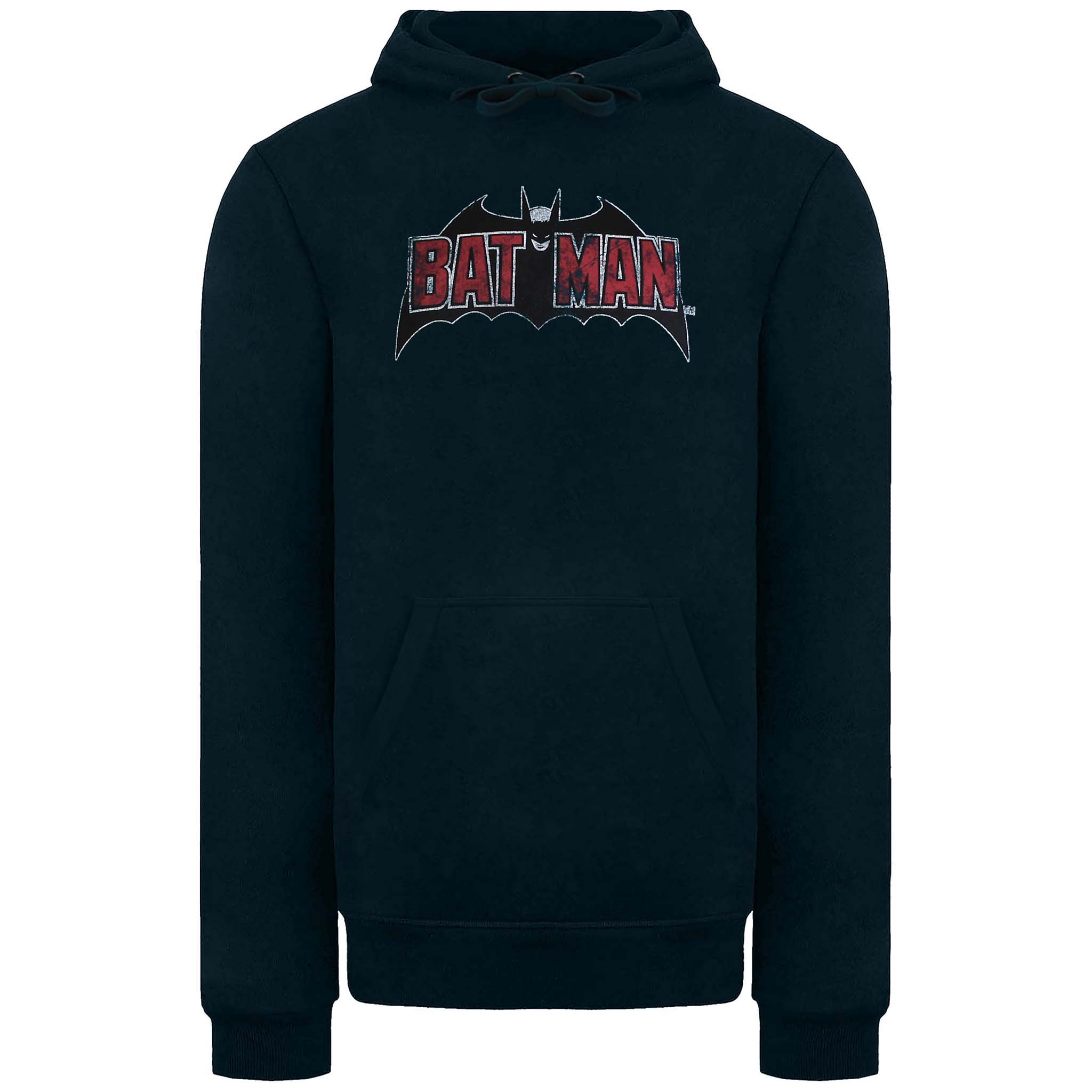 DC Comics Vintage Batman Logo Herren Hoodie in Grün